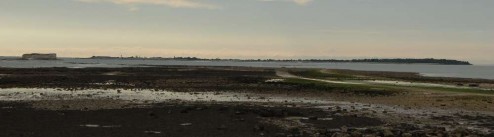 Fort Enet et la passe aux Boeufs devant l'Ile d'Aix 